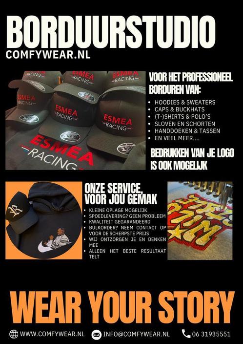 Professionele uitstraling voor je bedrijf of merk?, Hobby en Vrije tijd, Borduren en Borduurmachines, Machineborduren, Overige typen