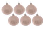 Kaemingk glazen kerstbal (ø8 cm) (set van 5) - Roze, Nieuw, Verzenden