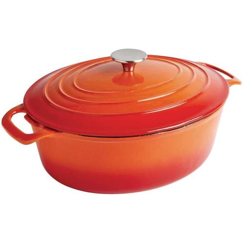 Vogue ovale inductie braadpan oranje 5L, Huis en Inrichting, Keuken | Keukenbenodigdheden, Verzenden