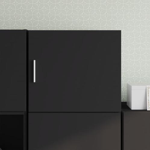 vidaXL Wandkast 45x42,5x40 cm bewerkt hout zwart, Huis en Inrichting, Kasten | Buffetkasten, 25 tot 50 cm, Nieuw, Overige houtsoorten