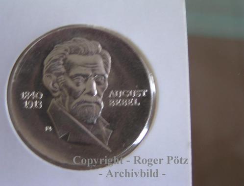 Ddr 20 Mark 1973 August Bebel zilver, Postzegels en Munten, Munten | Europa | Niet-Euromunten, Verzenden