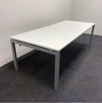 Tweedehands bureau 200x100 cm, in hoogte verstelbaar wit, Huis en Inrichting, Bureaus, Ophalen of Verzenden, In hoogte verstelbaar