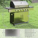 TRUUSK Gasgrill 8500BTU Grillwagen Inkl 6 Roestvrijstalen Br, Tuin en Terras, Houtskoolbarbecues, Verzenden, Nieuw, TRUUSK