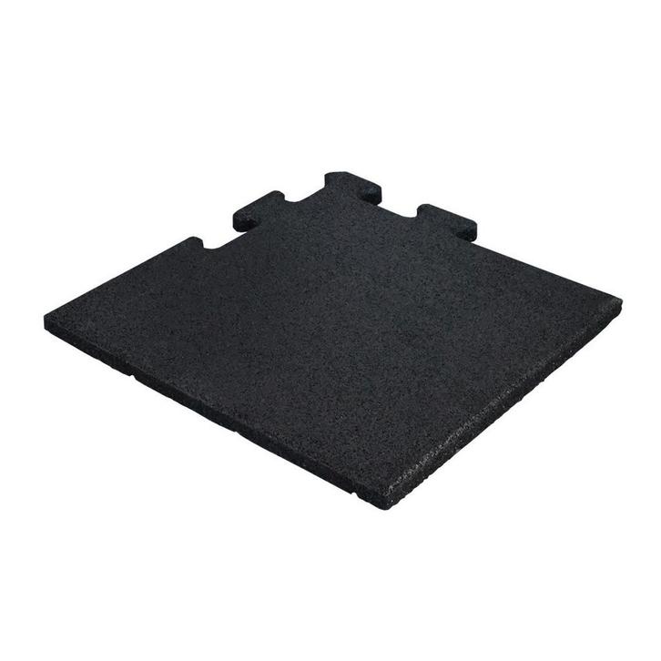 Rubber puzzeltegel met EPDM toplaag 25 mm - Zwart (RAL 9004), Tuin en Terras, Tegels en Klinkers, Verzenden