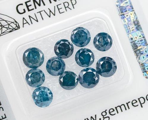 Zonder Minimumprijs - 11 pcs Diamant (Kleurbehandeld) - 4.97, Sieraden, Tassen en Uiterlijk, Edelstenen