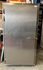 RVS Koelceldeur met kozijn B90 x H200cm, links, Gebruikt