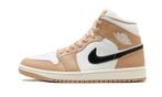 Air Jordan 1 Mid Tan Black - maat 43 (Sneakers, Schoenen), Kleding | Dames, Verzenden, Zwart, Nieuw, Sneakers of Gympen