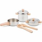 New Classic Toys - Speelgoed Metalen Pannenset - Keuken, Kinderen en Baby's, Ophalen of Verzenden, Zo goed als nieuw