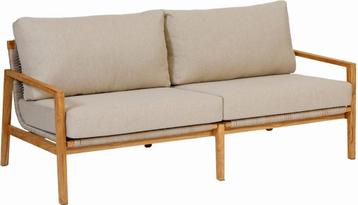 Lounge Tuinbank2-zits Florida Wicker Teak Beige Exotan beschikbaar voor biedingen