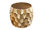 Design bijzettafel ORGANIC ORIENT 55cm goud metaal gehamerd, Huis en Inrichting, Ophalen of Verzenden, Nieuw