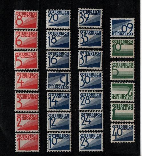 Oostenrijk 1925/1925 - Oostenrijkse postzegelserie 1925, Postzegels en Munten, Postzegels | Europa | Oostenrijk