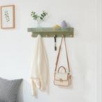 Wandkapstok Jäller 60x14x12 cm groen [en.casa], Huis en Inrichting, Kasten | Kledingkasten, Verzenden, Nieuw