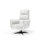 Draaifauteuil Lancaster - fauteuils - Wit, Nieuw, Stof, Wit