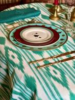 Tafelkleed met ikatprint voor grote tafels. - Tafelkleed -