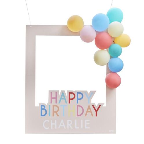 Happy Birthday Photobooth Frame Zelf Maken Set, Hobby en Vrije tijd, Feestartikelen, Nieuw, Verzenden