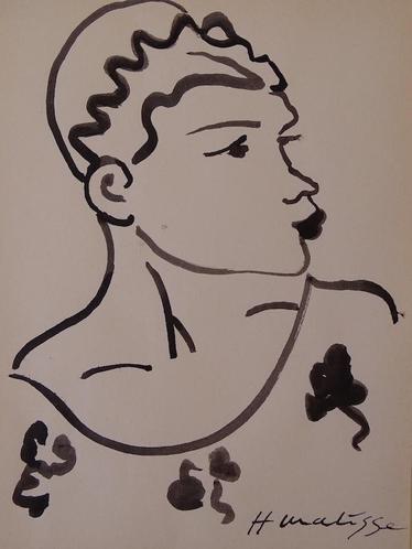 Bladeren verzamelen silhouet groep ≥ Henri Matisse - inkt tekening — Kunst | Litho's en Zeefdrukken —  Marktplaats