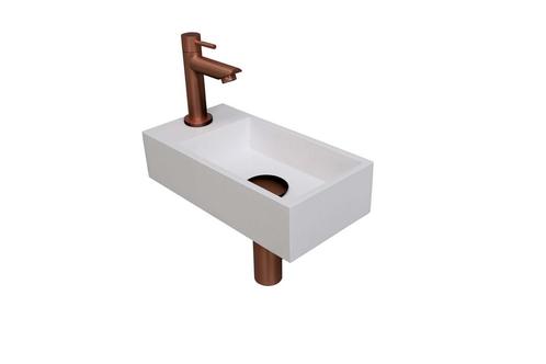 Fonteinset INK Versus 36x18x9 cm Polystone Glans Wit Met, Doe-het-zelf en Verbouw, Sanitair, Overige typen, Nieuw, Ophalen of Verzenden