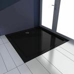 REA Rechthoekige douchebak - glans zwart - 80x100x6 cm -..., Ophalen of Verzenden, Nieuw