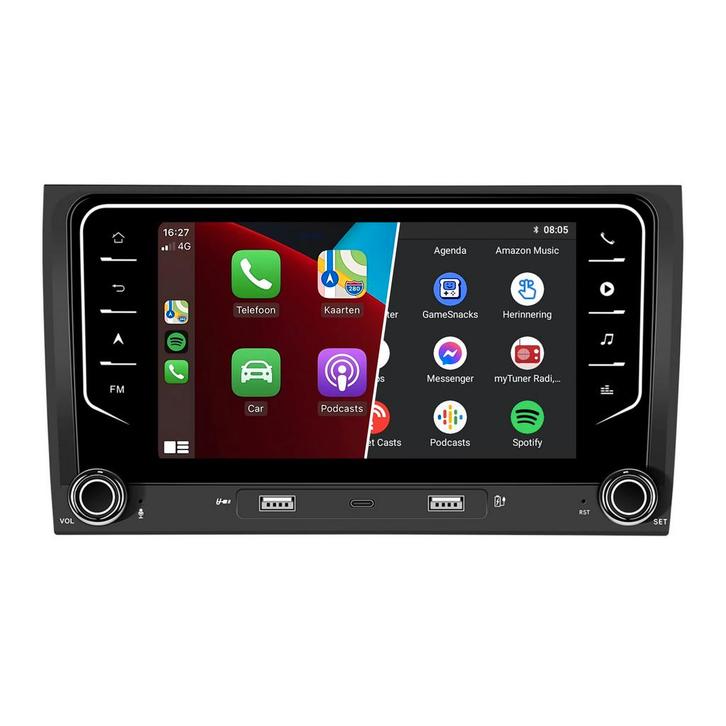 Audi A4 CarPlay Autoradio Android 13 2GB + 64GB 2000 t/m, Auto diversen, Autoradio's, Ophalen of Verzenden