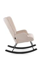 Aemely® Schommelstoel Steerne - Beige Velvet, Zwart Hout, Ophalen of Verzenden, Nieuw, Stoel(en)
