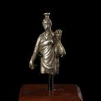 Oud-Romeins Zilver Votief Fortuna beeldje, Antiek en Kunst