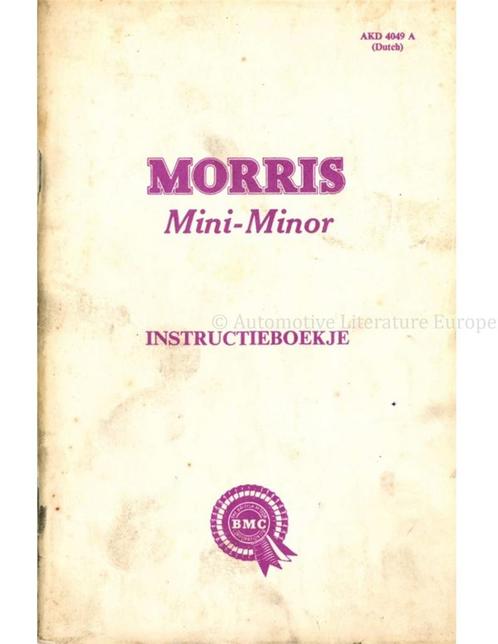 1964 MORRIS MINI-MINOR INSTRUCTIEBOEKJE NEDERLANDS, Auto diversen, Handleidingen en Instructieboekjes