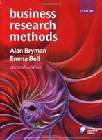 Business Research Methods 9780199284986 Alan Bryman, Verzenden, Zo goed als nieuw, Alan Bryman