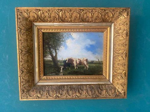 Hollandse School (XX) - Koeien in de wei, Antiek en Kunst, Kunst | Schilderijen | Klassiek
