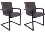 Stoel Adelaide - Set/2 Stoel Adelaide - Set/2 - Cognac, Verzenden, Nieuw
