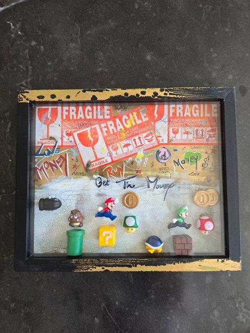 anders - Lijst - Glas - Mario the money getter, Antiek en Kunst, Curiosa en Brocante