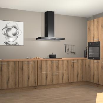 Goud Eiken keuken Khao Lak 73091, Huis en Inrichting, Keuken | Complete keukens, Verzenden