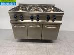RVS Roeder 6 Pits Fornuis 110 cm GAS Horeca, Ophalen of Verzenden, Gebruikt