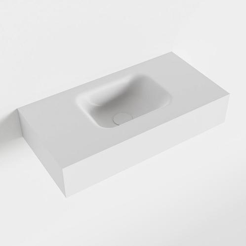 MONDIAZ LEX Talc vrijhangende solid surface wastafel 60cm., Doe-het-zelf en Verbouw, Sanitair, Overige typen, Nieuw, Ophalen of Verzenden