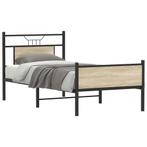 vidaXL Bedframe zonder matras hout sonoma eikenkleurig, Eenpersoons, Bruin, Verzenden, Nieuw