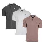 Donnay Donnay Heren - 3-Pack - Polo shirt Noah - Donkergrijs, Kleding | Heren, Polo's, Verzenden, Nieuw