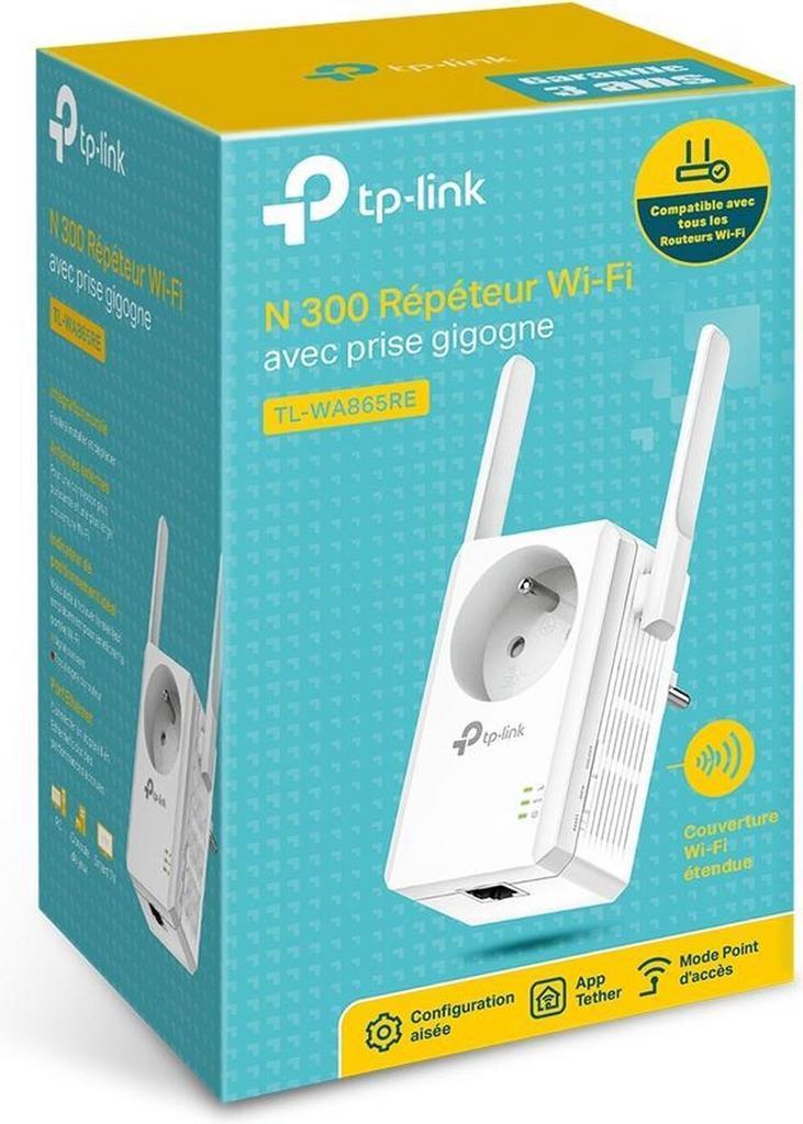 Prise amplificateur WiFi - Zwart- Antenne - Répéteur Wifi - 300