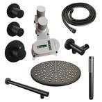Brauer Black Carving Thermostatische Regendoucheset Inbouw -, Doe-het-zelf en Verbouw, Sanitair, Ophalen of Verzenden, Nieuw