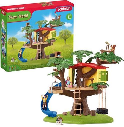 schleich FARM WORLD - Avontuurlijke boomhut - Speelfigurense, Kinderen en Baby's, Speelgoed | Educatief en Creatief, Nieuw, Verzenden