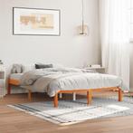 140x190 Houten Bedframe - Retourdeal - Perfect voor Logee..., Huis en Inrichting, Slaapkamer | Bedden, Bruin, Nieuw, Twijfelaar