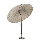 *WOONWINKEL* Brafab Shanghai Grote Parasol Beige Rond 270 Cm, Verzenden, Nieuw