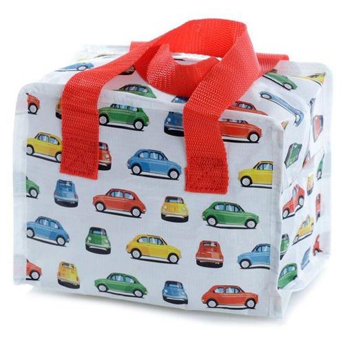 Lunchtasje Fiat 500 Gerecycled - rode, groene, blauwe en gel, Sieraden, Tassen en Uiterlijk, Tassen | Schooltassen, Overige kleuren