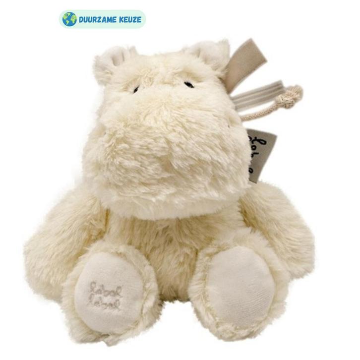 Knuffel nijlpaard |  Ivoor | 15 cm (knuffeldier), Kinderen en Baby's, Speelgoed | Knuffels en Pluche, Nieuw, Ophalen of Verzenden