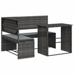 Tuinset Grijs Rattan - OP=OP! Hoekbank + Tafel -46%, Ophalen of Verzenden, Nieuw, Rotan, Tuinset