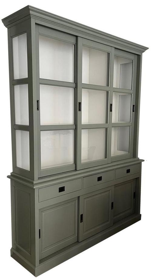 Buffetkast Engels groen Beverwijk  180 x 240cm, Huis en Inrichting, Kasten | Buffetkasten, Ophalen of Verzenden
