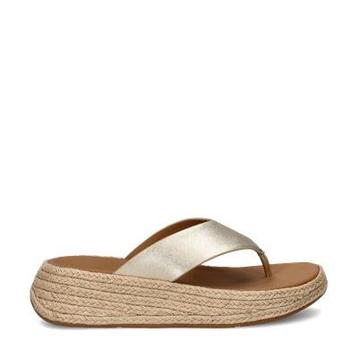 Fitflop F-mode Espadrille slippers voor dames in het Goud beschikbaar voor biedingen