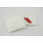 Attema Vierkante sierafdekplaat - 11 x 11 cm - wit, Ophalen of Verzenden, Nieuw