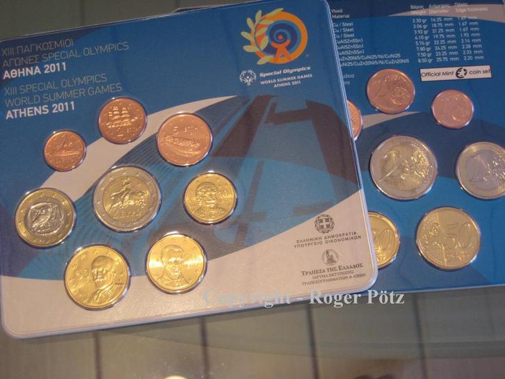 3,88 Euro Griechenland Kms 2011 st mit 2 Euro Munt Stier..., Postzegels en Munten, Munten | Europa | Euromunten, Verzenden