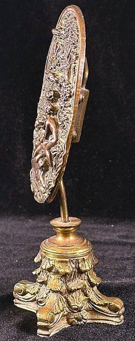 Decoratief ornament - Scultura Bronzo Dorato Paesaggio, Antiek en Kunst, Antiek | Overige Antiek