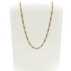 8 Krt. Bicolor Figaro schakel ketting | 52,5 cm (unisex), Sieraden, Tassen en Uiterlijk, Antieke sieraden, Ophalen of Verzenden