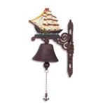 A PAIR OF CAST IRON SAIL BOAT BELLS (Beeldjes - Decoratie), Verzenden